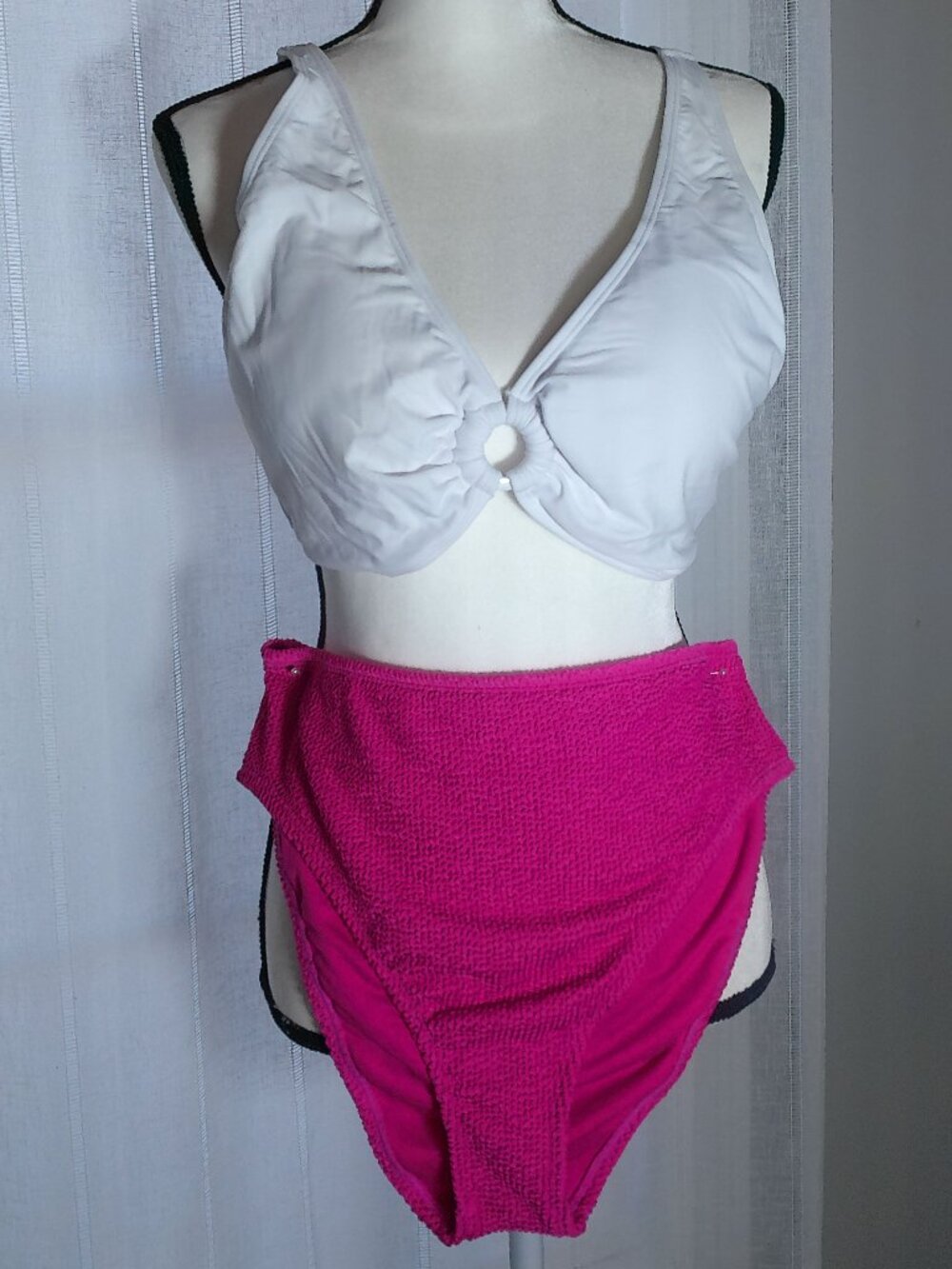 (2) Piece SwimSuit Grapent Top & Macy's Bar III Bottom NWT XL/L